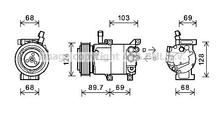 AVA QUALITY COOLING Kompressori, ilmastointilaite KAK159